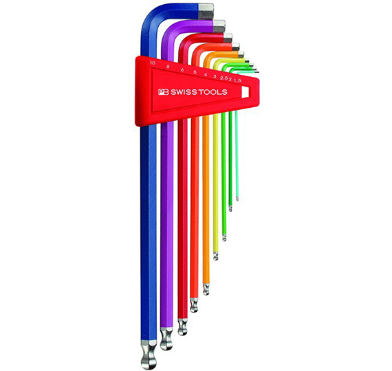 瑞士PB Swiss Tools  212.LH-10 RB   212.LH-5 RB   212.LH-6 RB 彩色球頭加長內六角