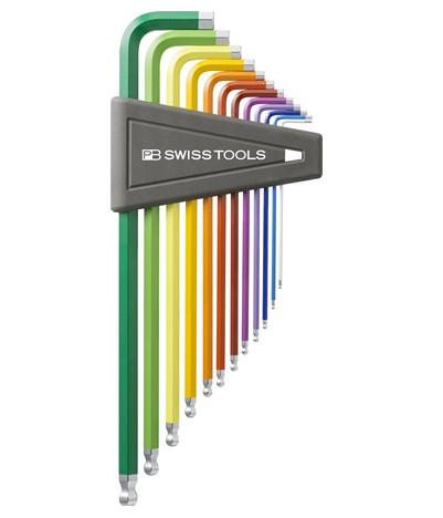 瑞士PB Swiss Tools  彩色英制加長球頭內六角 PB 212ZL.H-12 RB