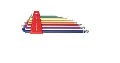 瑞士PB Swiss Tools  L型彩色球頭100°彎角內六角 PB 2212.LH-10 RB
